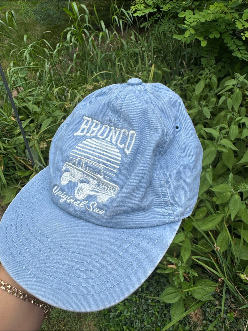 Ford Light Blue Cotton Baseball Cap with White Logo Tag